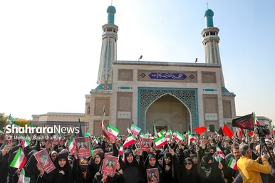 تشییع پیکر دو دانشجوی شهید حافظ امنیت در دانشگاه فردوسی
