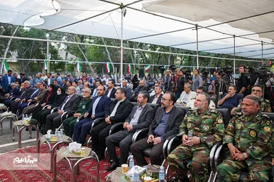 آیین بازگشایی معابر پادگان لشکر ۷۷