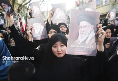 گزارش تصویری | اجتماع مهاجران افغانستانی در سوگ امام امت در محله گلشهر مشهد