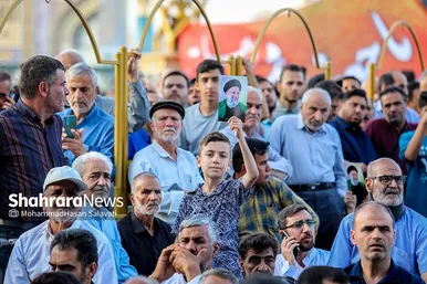 برگزاری مراسم چهلم شهدای خدمت در حرم امام‌رضا(ع) (۱۲ تیر ۱۴۰۳)