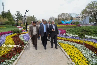 گزارش تصویری | بازدید استاندار خراسان رضوی و شهردار مشهد از پارک گل های مشهد