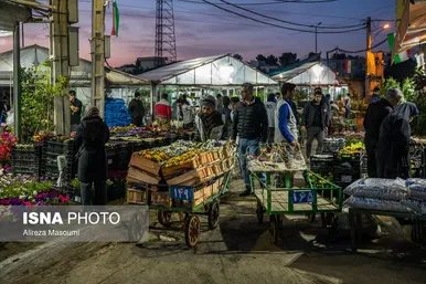 بازار گل محلاتی تهران در آستانه سال نو