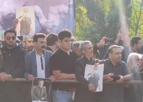 مراسم تشییع پیکر &laquo;اکبر گلپایگانی&raquo; برگزار شد (۱۶ آبان ۱۴۰۲)