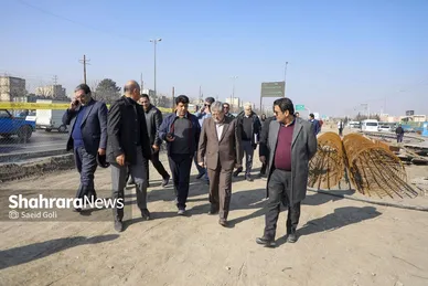 گزارش تصویری | بازدید شهردار مشهد از کارخانه‌های تولید آسفالت و بتن شهید مجیدی و پروژه احداث دوربرگردان غیرهم‌سطح شرقی ابوطالب