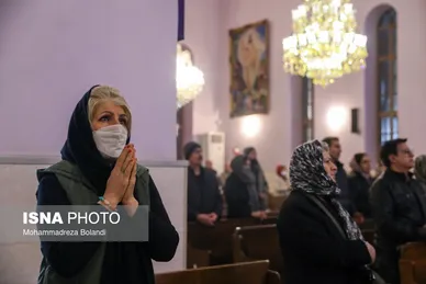 مراسم سال نو میلادی در کلیسای «تارگمانچاتس» تهران