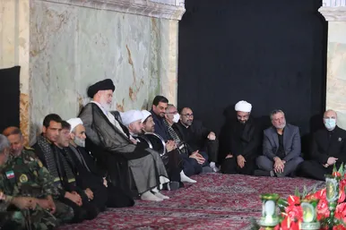 آیین خطبه خوانی شب شهادت امام رضا(ع) در حرم مطهر رضوی