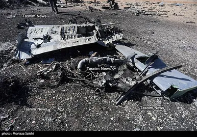 تصاویری از هواپیماهای منهدم‌شده آمریکا در جنوب اصفهان