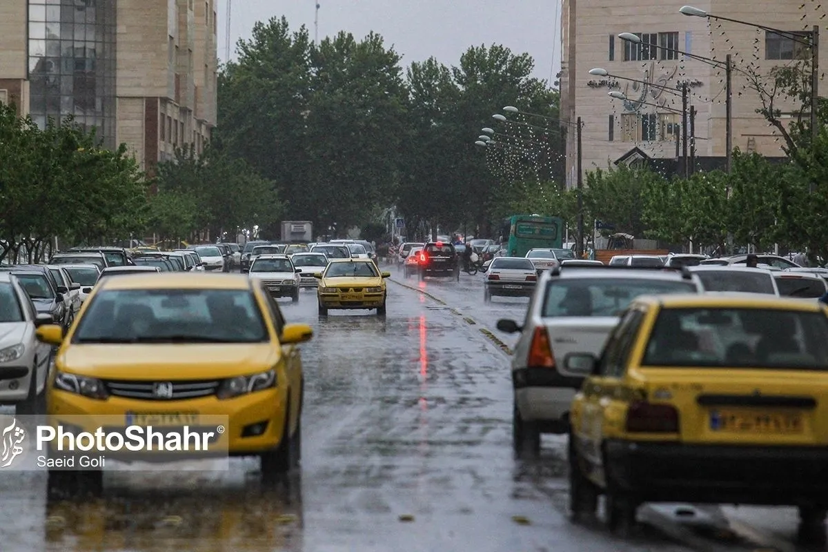 بارش باران و کاهش دما تا فردا شنبه (۱۶ اردیبهشت ماه ۱۴۰۲) در خراسان رضوی ادامه دارد