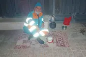 شهروند خبرنگار | سفره سحری ساده و تک‌نفره پاکبان مشهدی