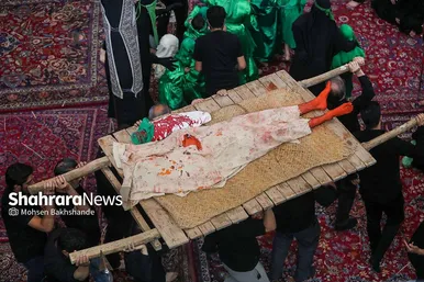 مراسم عزاداری روز دوازدهم محرم در حسینیه کرمانی‌های مشهد