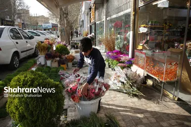 بازار گل مشهد در آستانه سال نو