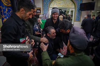 گزارش تصویری | مراسم تشییع پیکر ۸ شهید اقتدار ایران اسلامی در مشهد (۱۳ اسفند ۱۴۰۴)