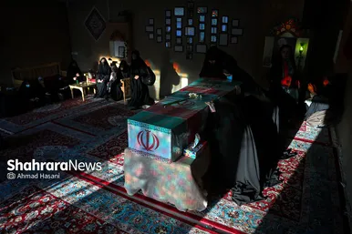 مراسم وداع با پیکر شهید مدافع حرم، محمد رضا بیات