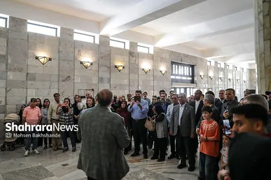 گزارش تصویری | نشست خبری استاندار خراسان رضوی در آرامگاه فردوسی