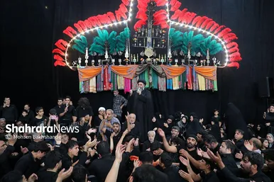 مراسم عزاداری روز دوازدهم محرم در حسینیه کرمانی‌های مشهد