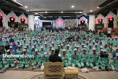 گزارش تصویری | آیین اذن خدمت کاروان خدام الحسین (ع) شهرداری مشهد