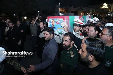 عکس‌های استقبال از پیکر شهید امیر عبداللهیان در مشهد (۳ خرداد ۱۴۰۳)