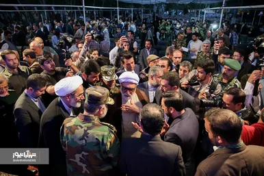 آیین بازگشایی معابر پادگان لشکر ۷۷