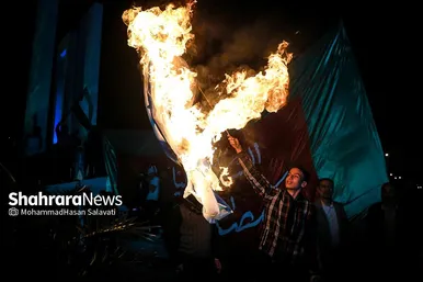 جشن مردم مشهد در حمایت از مردم فلسطین و عملیات «طوفان الاقصی»
