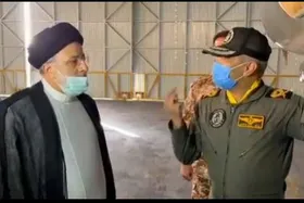رئیسی از بخش اورهال پایگاه نوژه در همدان بازدید کرد