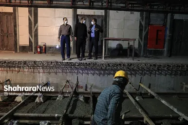 بازدید اعضای شورای اسلامی شهر مشهد از خطوط قطار شهری مشهد
