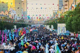 مشهدالرضا؛ غرق شادی و سرور میلاد رسول اکرم (ص) و امام جعفر صادق (ع)