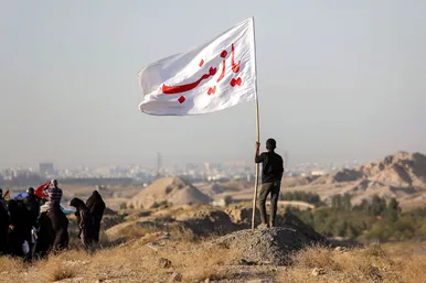 زائران پیاده حرم امام رضا (ع) 
