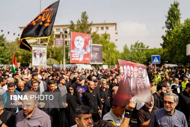 عکس‌هایی از مراسم تشییع پیکر شهید اسماعیل هنیه در تهران - ۱
