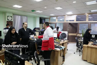 بازدید مدیرعامل جمعیت هلال‌احمر خراسان رضوی از موسسه فرهنگی شهرآرا