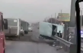 واژگونی مینی بوس در جاده سنتو مشهد + فیلم