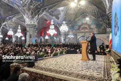 مراسم بزرگداشت شهدای خدمت در حرم مطهر رضوی