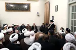 رهبر معظم انقلاب در دیدار دست‌اندرکاران همایش بین‌المللی تسنیم: حوزه علمیه وام‌دار آیت‌الله جوادی آملی است | تفسیر تسنیم کاری بزرگ و از افتخارات شیعه و حوزه است + فیلم و تصاویر