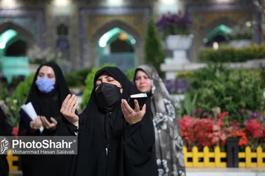 مراسم احیاء شب ۱۹ ماه مبارک رمضان در حرم مطهر رضوی