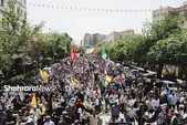 برگزاری راهپیمایی گسترده مردم مشهد در محکومیت حمله اسرائیل به ایران (۲۳ خرداد ۱۴۰۴)