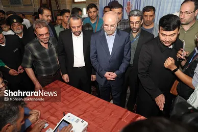 شرکت رئیس مجلس در مرحله دوم انتخابات چهاردهمین دوره ریاست‌جمهوری