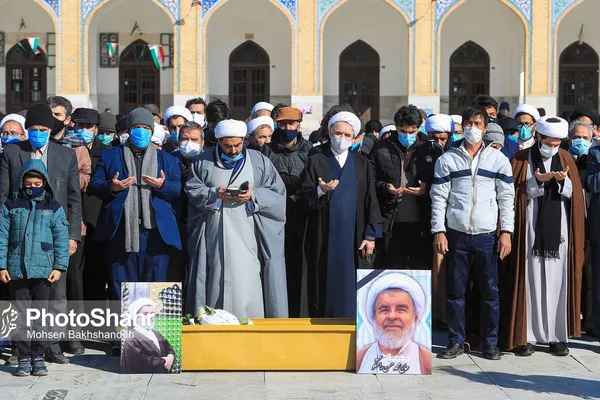 تشییع پیکر مرحوم «محمدحسن راستگو» در مشهد + تصاویر