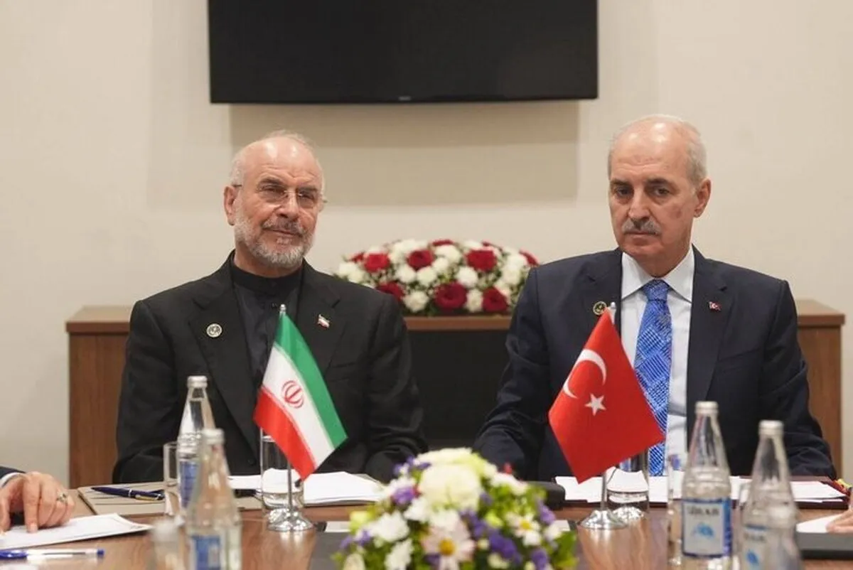 رئیس مجلس کشورمان در دیدار با همتای ترکی: کشور‌های غرب آسیا و اسلامی نظم جدیدی را متکی بر ظرفیت‌ها، منابع و مردم خود بنا کنند