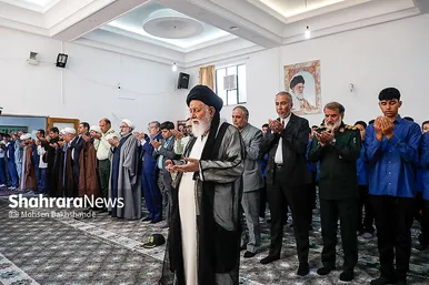 گزارش تصویری | مراسم زنگ نماز در دبیرستان دولتی حسن برزگر مشهد