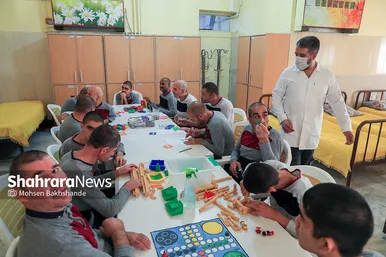 بازدید حسن یزدانی از آسایشگاه شهید بهشتی مشهد