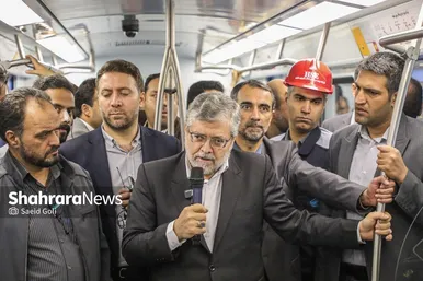 عملیات «تست‌گرم» بخش اول خط سوم قطار شهری مشهد