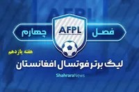 برترین‌های هفته یازدهم لیگ برتر فوتسال افغانستان معرفی شدند + جدول مسابقات