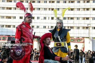 آیین خیمه سوزان عصر عاشورا در مشهد