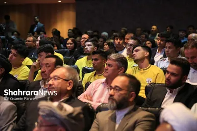 مراسم بدرقه تیم ملی فوتسال افغانستان در مشهد با حضور خداداد عزیزی