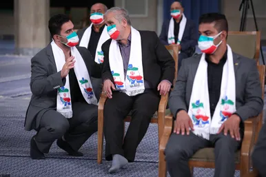دیدار قهرمانان المپیک و پارالمپیک ایران در بازی‌های ۲۰۲۰ توکیو با رهبر معظم انقلاب
