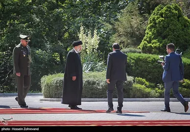 استقبال رسمی رئیسی از رئیس جمهور تاجیکستان