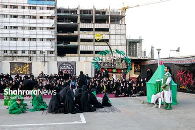 آیین خیمه سوزان عصر عاشورا در مشهد