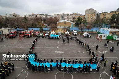 مانور زلزله و ایمنی در مشهد