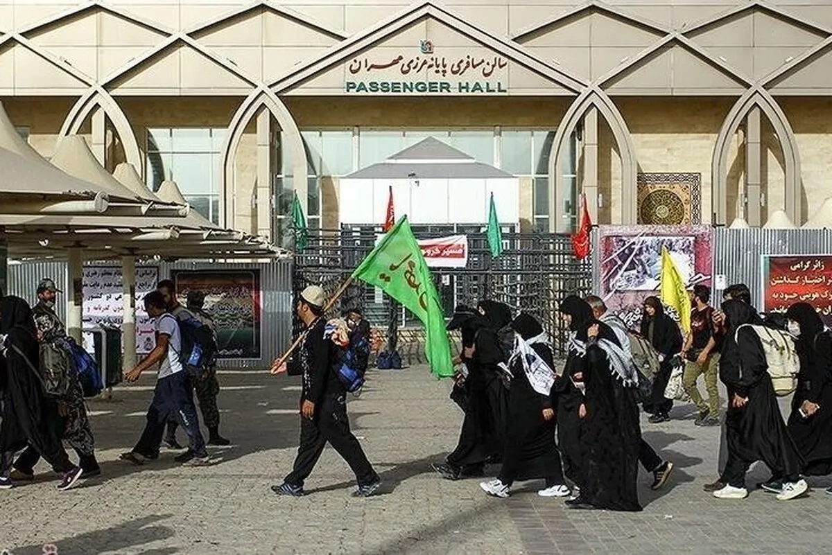 مرز مهران؛ انتخاب ۷۰ درصد زائران اربعین خراسان رضوی