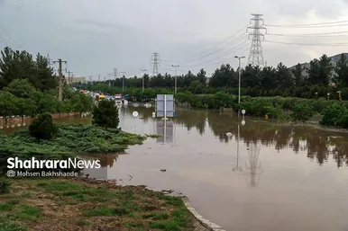 تصاویری از آب‌گرفتگی در سطح شهر مشهد بر اثر بارش شدید باران (۲۶ اردیبهشت ۱۴۰۳)