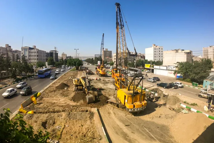 پیشرفت فیزیکی ۴۱ درصدی پروژه دوربرگردان زیرگذر آزادی- جانباز مشهد